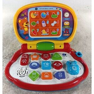 VTech Brilliant Baby Laptop Pretend Play Light-Up, Buttons and Mouse